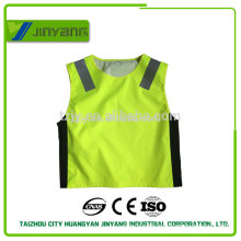 300D oxford waterproof driving school zipper reflective safety vest